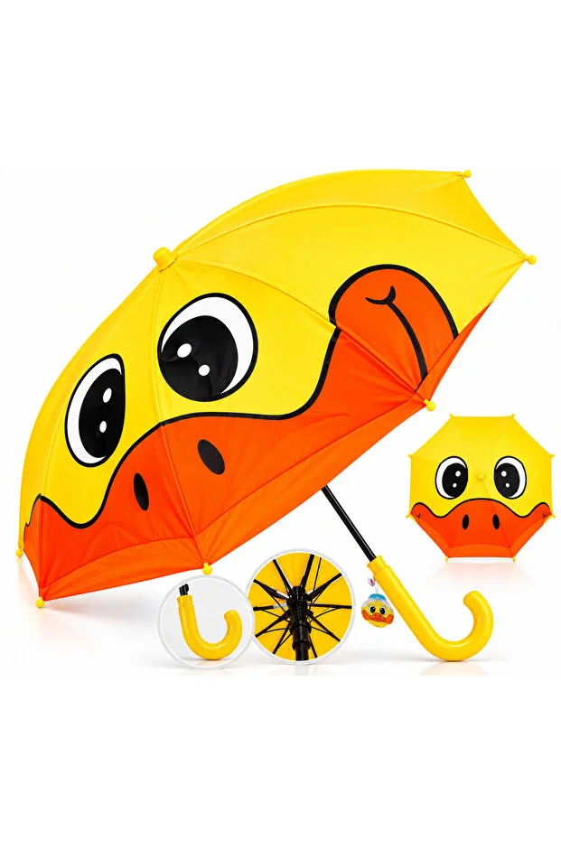 Ördek Şekilli Çocuk Şemsiyesi 45 cm Ördek Şekilli Çocuk Şemsiyesi 45 cm